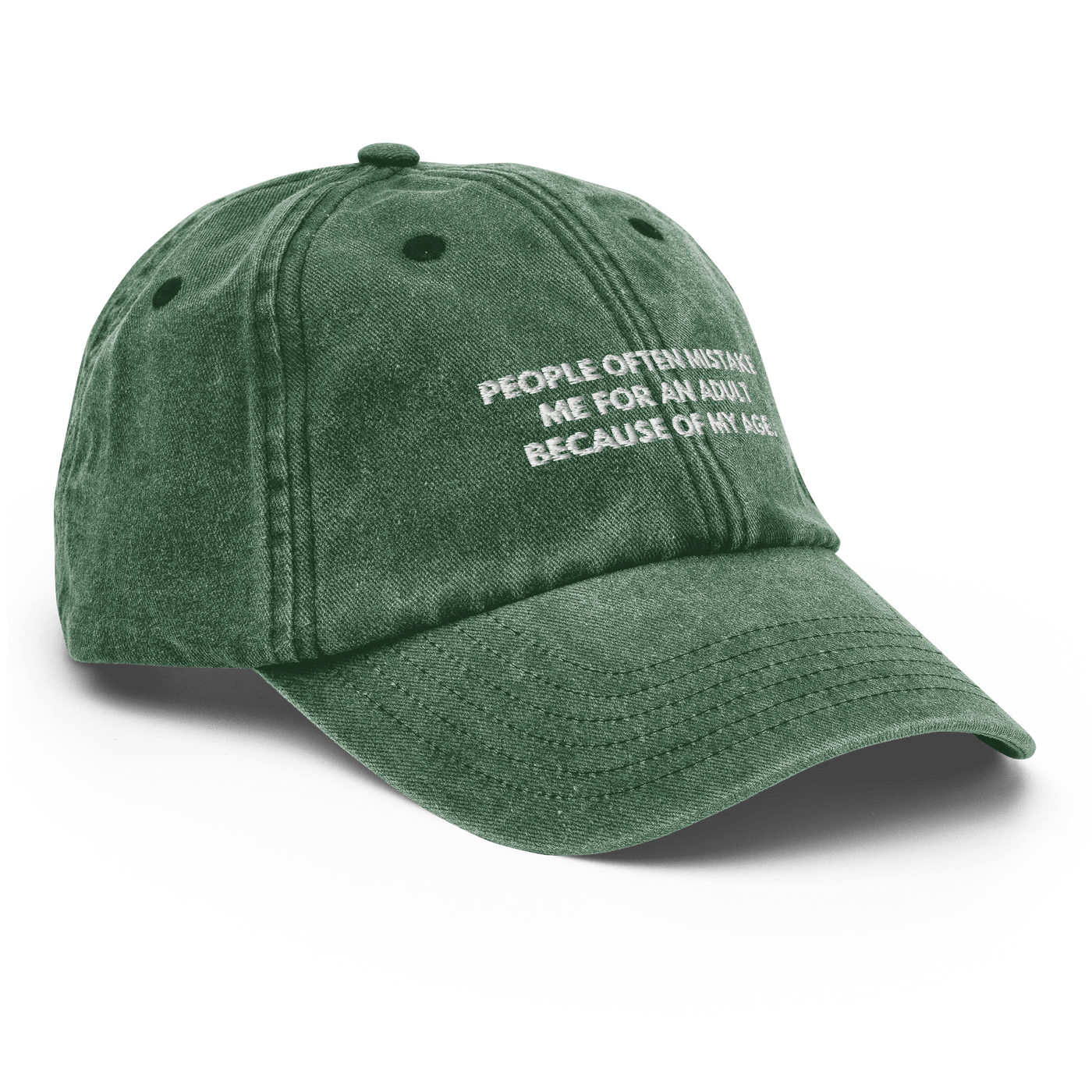 Aduls Age Vintage Hat - Vintage Bottle Green - Just Another Cap Store