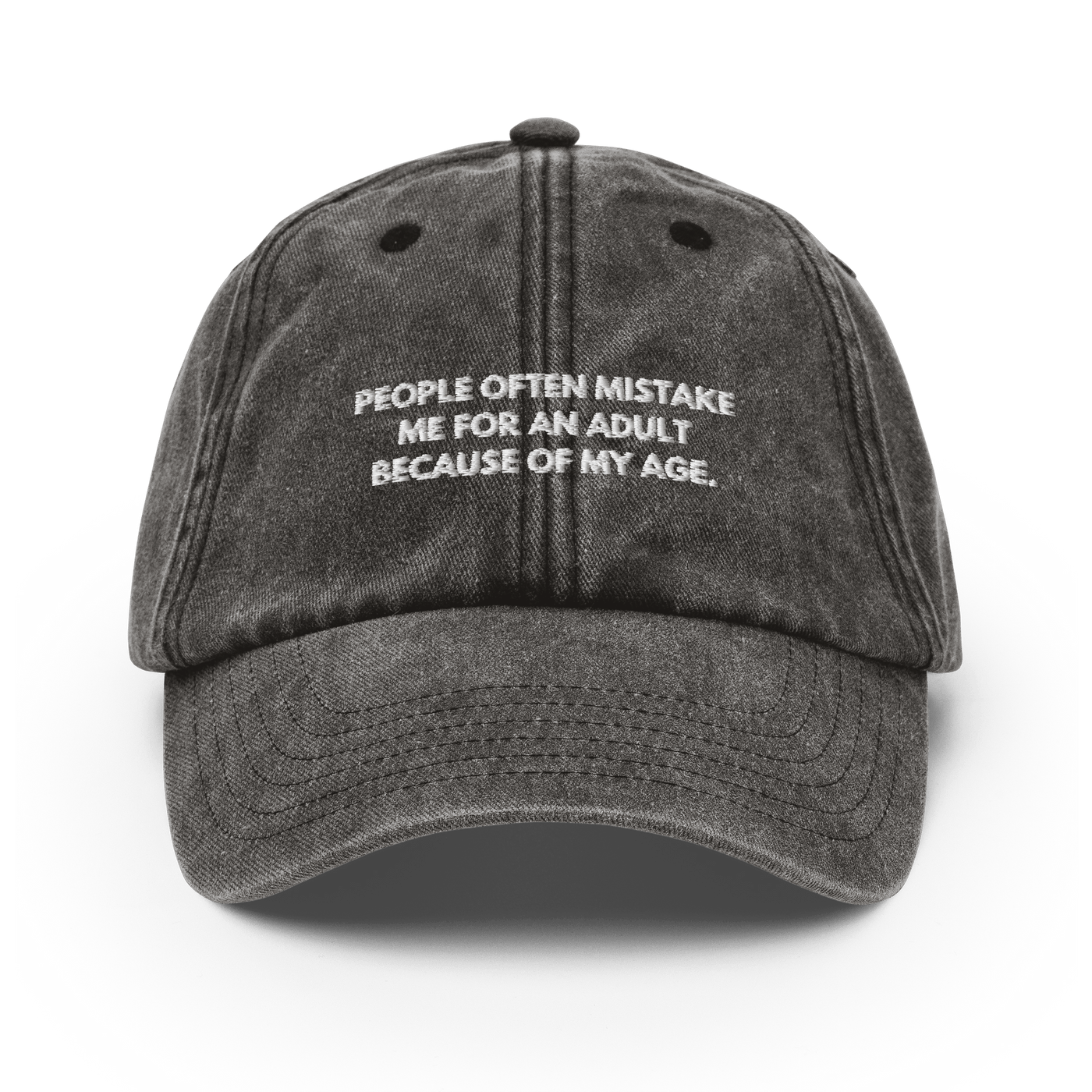 Aduls Age Vintage Hat - Vintage Black - Just Another Cap Store