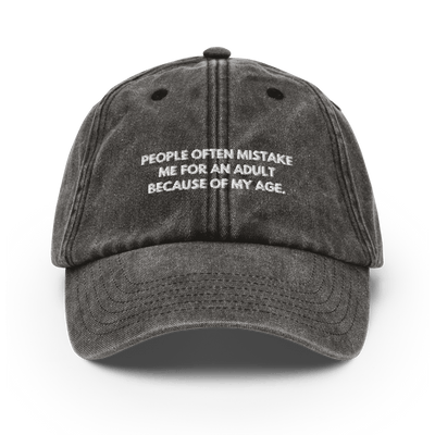 Aduls Age Vintage Hat - Vintage Black - Just Another Cap Store