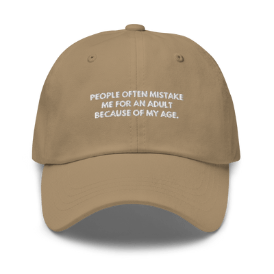 Adult Age Dad hat - Khaki - Just Another Cap Store