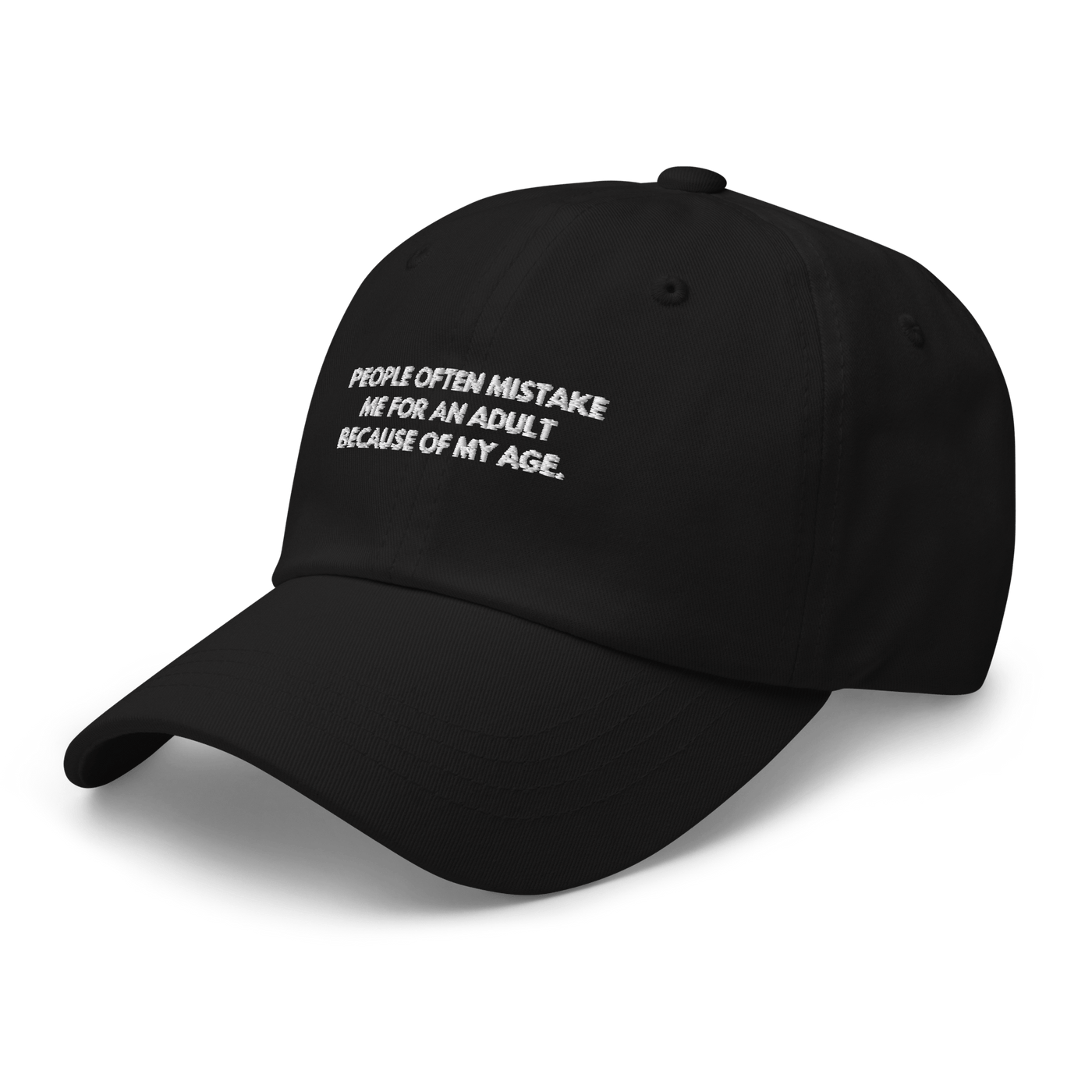 Adult Age Dad hat - Black - Just Another Cap Store