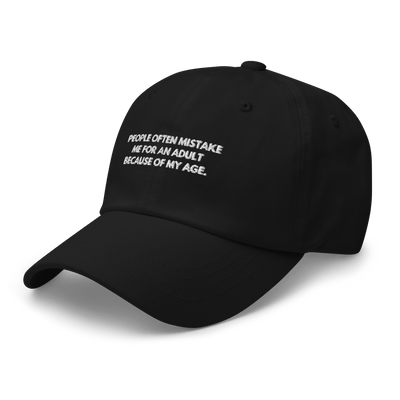 Adult Age Dad hat - Black - Just Another Cap Store