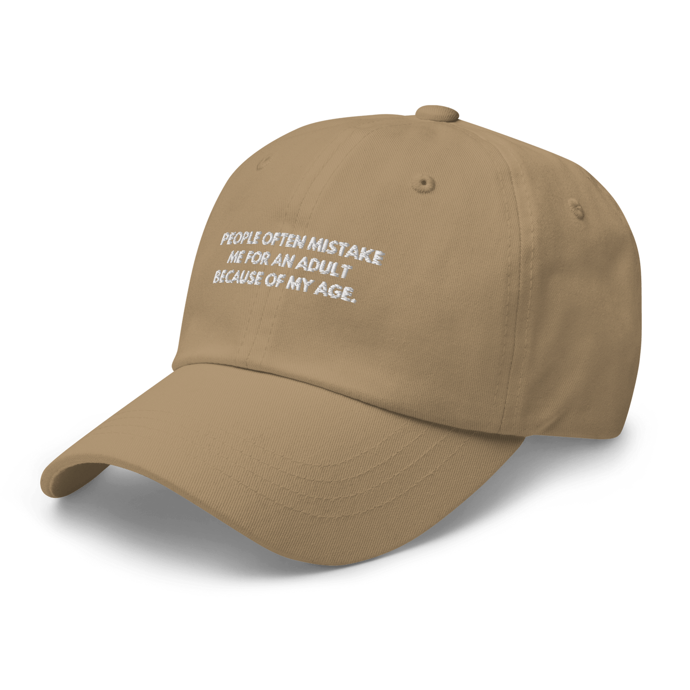 Adult Age Dad hat - Khaki - Just Another Cap Store