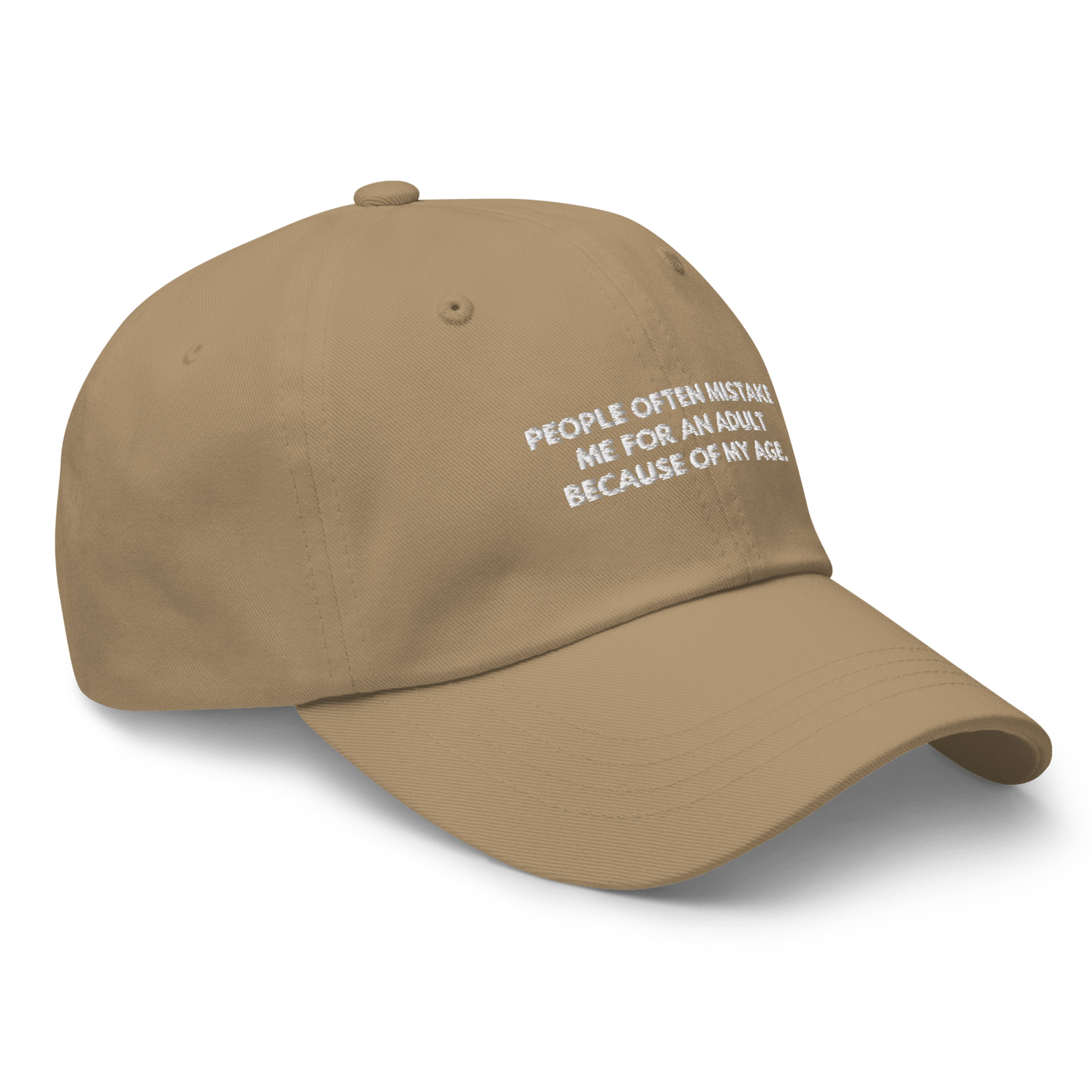 Adult Age Dad hat - Khaki - Just Another Cap Store