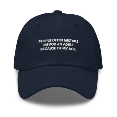 Adult Age Dad hat - Navy - Just Another Cap Store