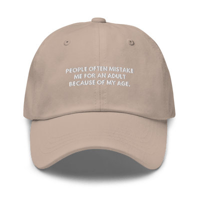 Adult Age Dad hat - Stone - Just Another Cap Store