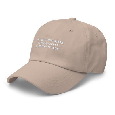 Adult Age Dad hat - Stone - Just Another Cap Store