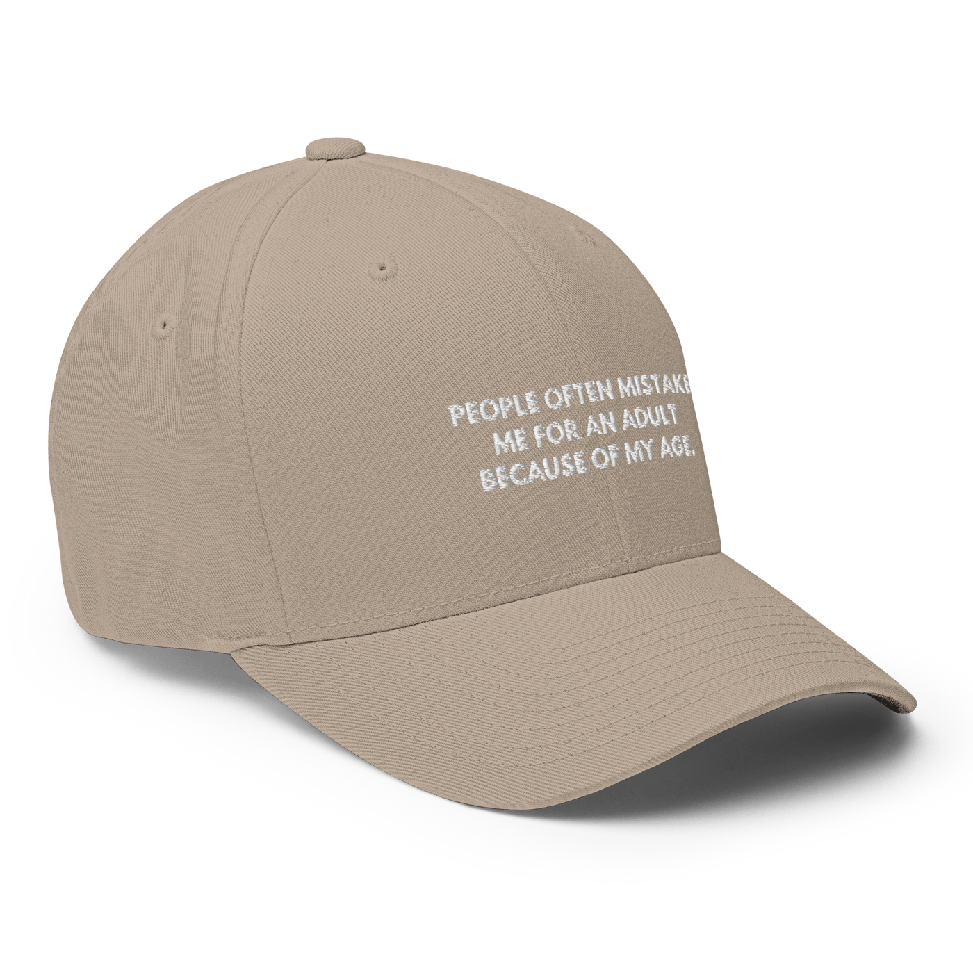 Adult Age Flexfit cap - Khaki - S/M - Just Another Cap Store