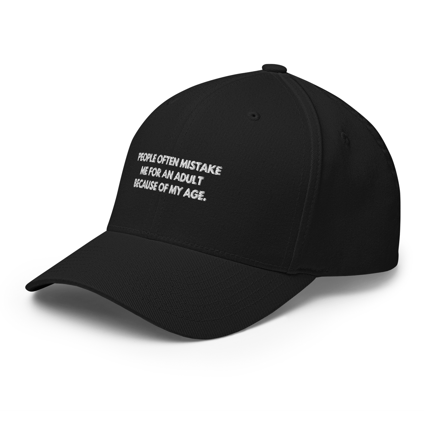 Adult Age Flexfit cap - Black - S/M - Just Another Cap Store