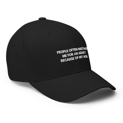 Adult Age Flexfit cap - Black - S/M - Just Another Cap Store