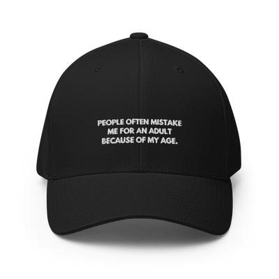 Adult Age Flexfit cap - Black - S/M - Just Another Cap Store