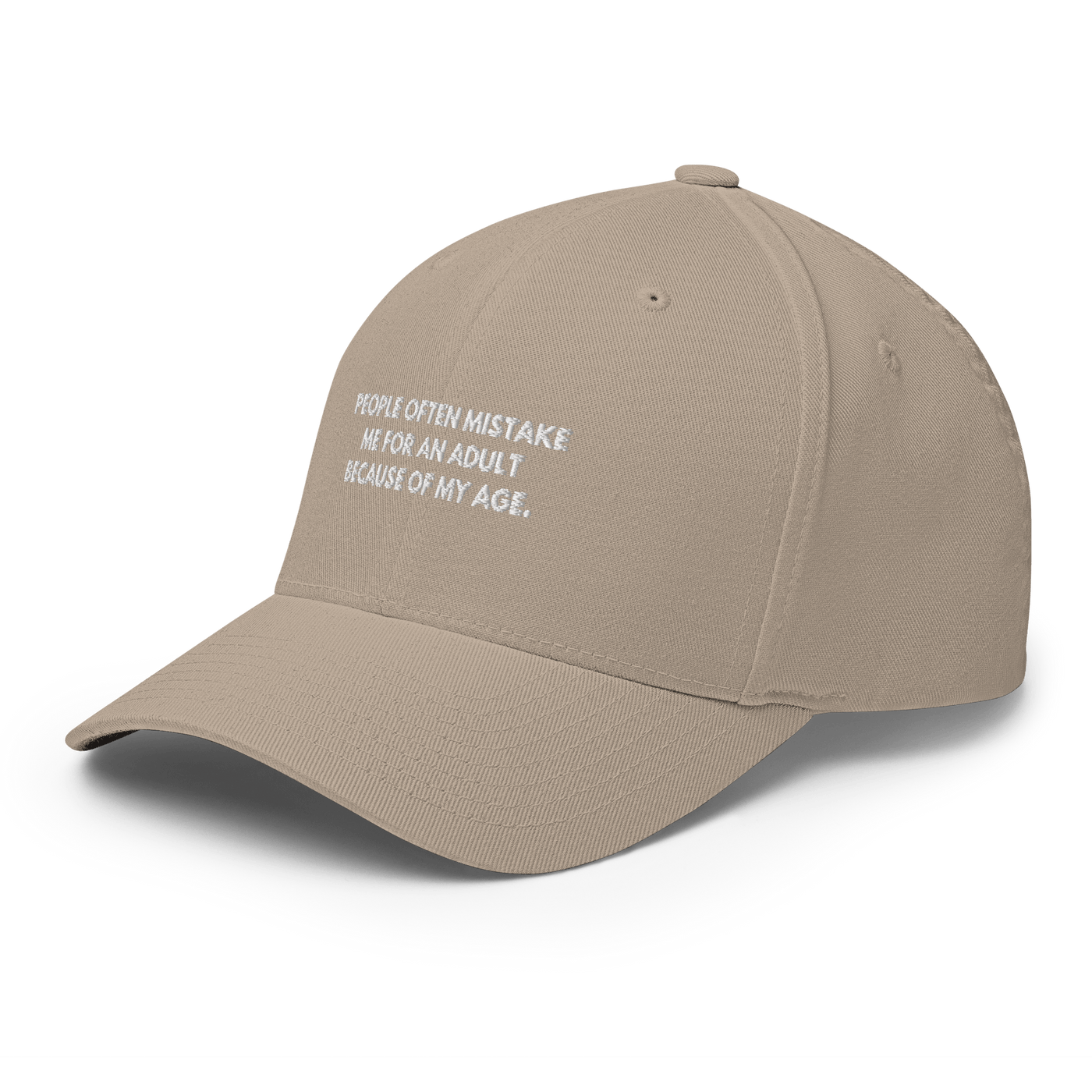 Adult Age Flexfit cap - Khaki - S/M - Just Another Cap Store