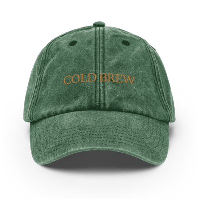 Cold Brew Vintage Hat - Vintage Bottle Green - - Just Another Cap Store