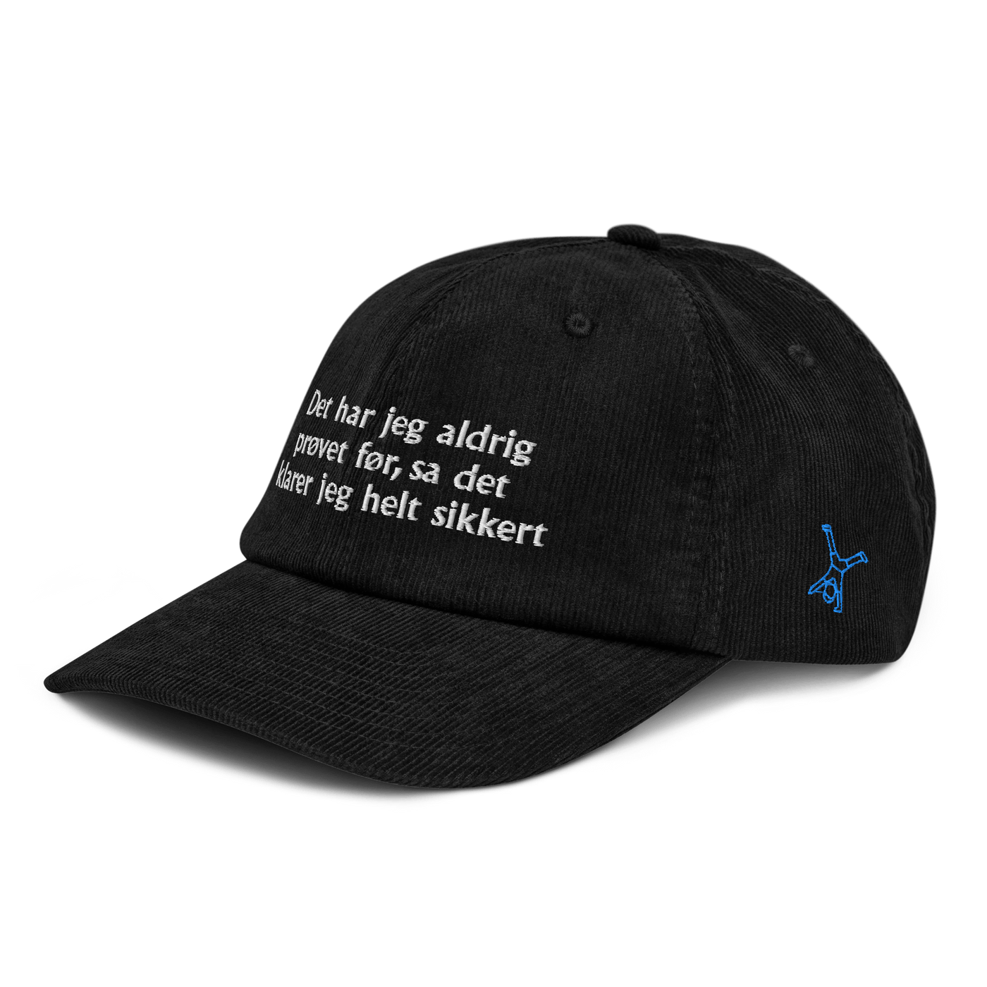 Det har jeg aldrig prøvet før Corduroy hat - Black - Just Another Cap Store