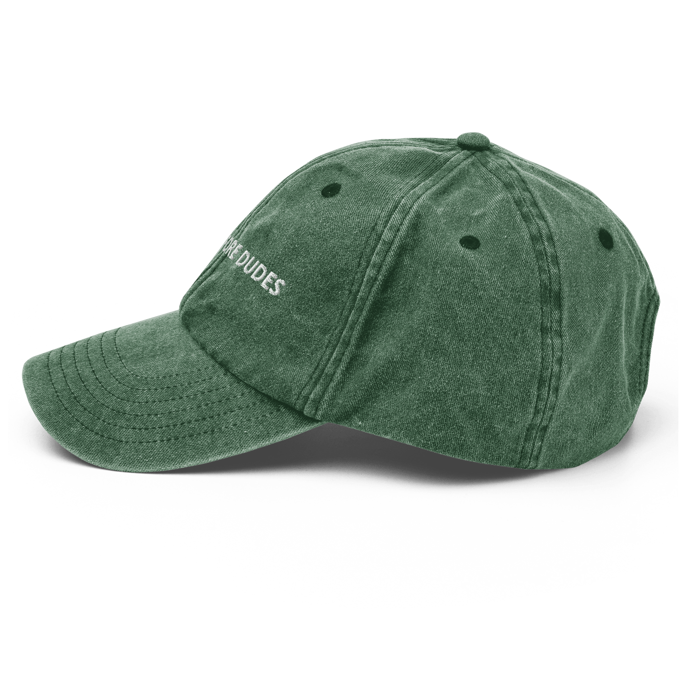 Dogs before Dudes Vintage Hat - Vintage Bottle Green - - Just Another Cap Store