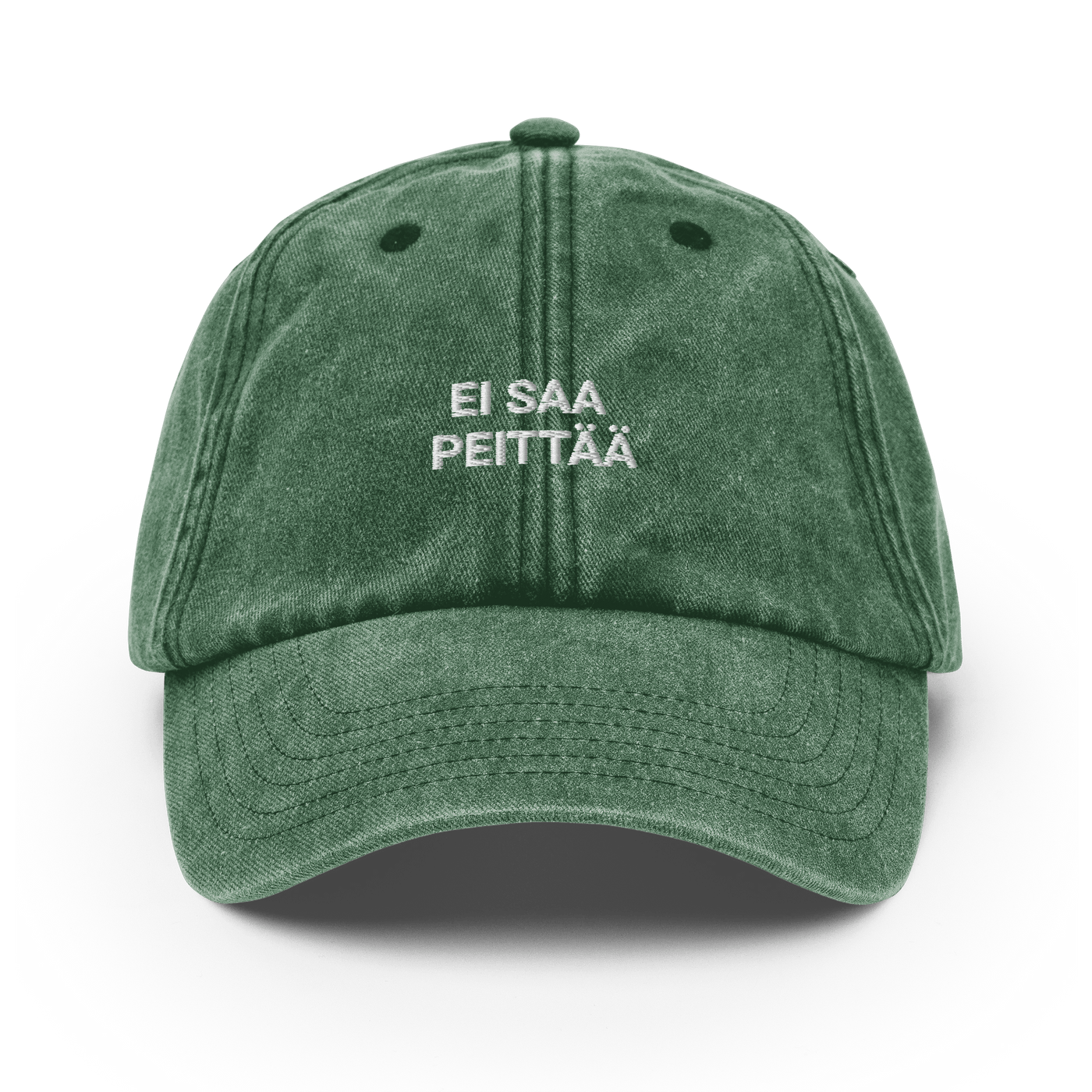 EI SAA PEITTÄÄ - Vintage Hat - Vintage Bottle Green - - Just Another Cap Store