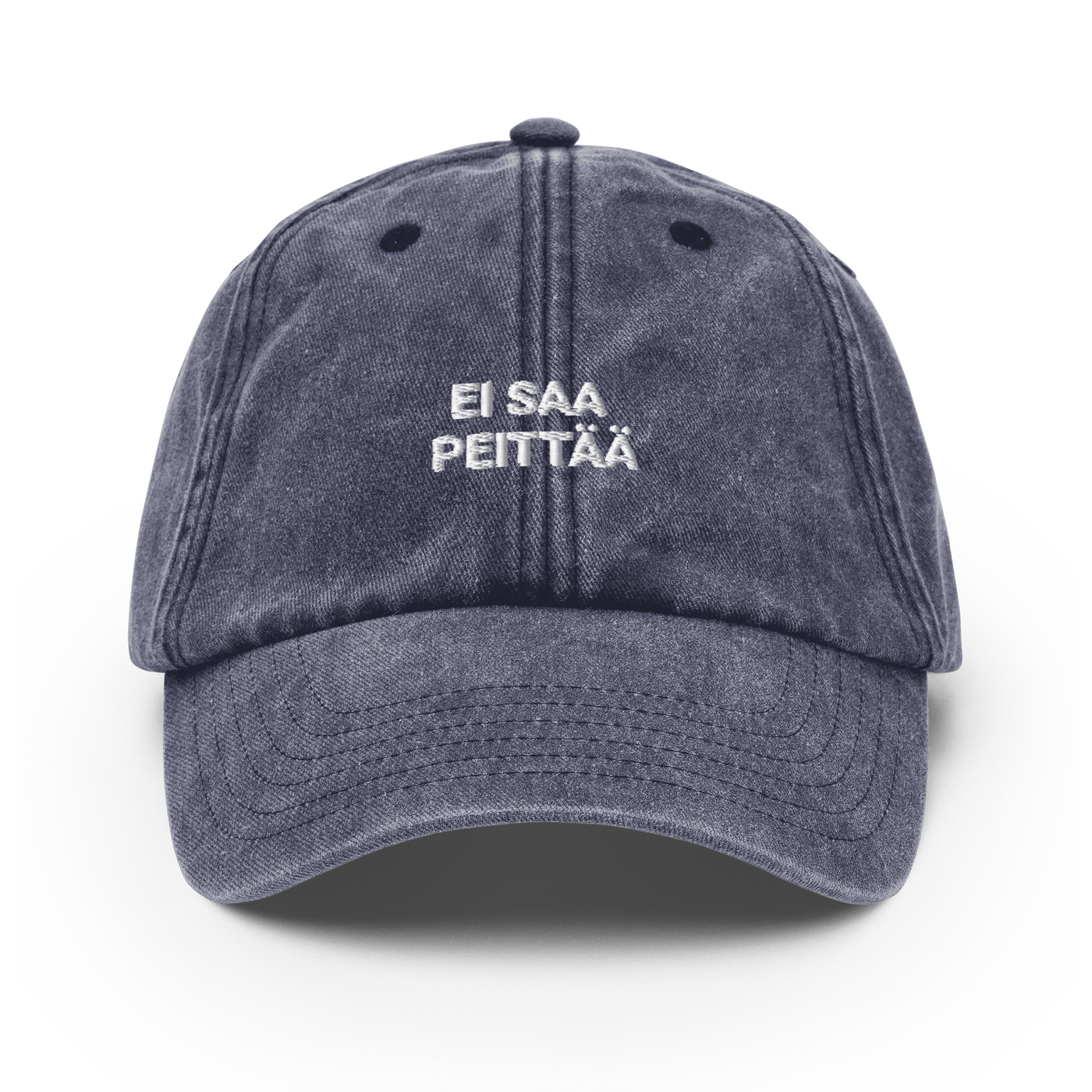 EI SAA PEITTÄÄ - Vintage Hat - Vintage Denim - - Just Another Cap Store