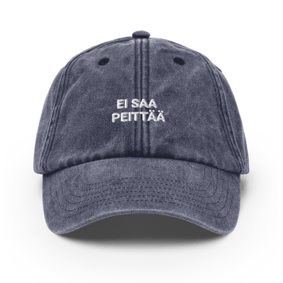EI SAA PEITTÄÄ - Vintage Hat - Vintage Denim - - Just Another Cap Store