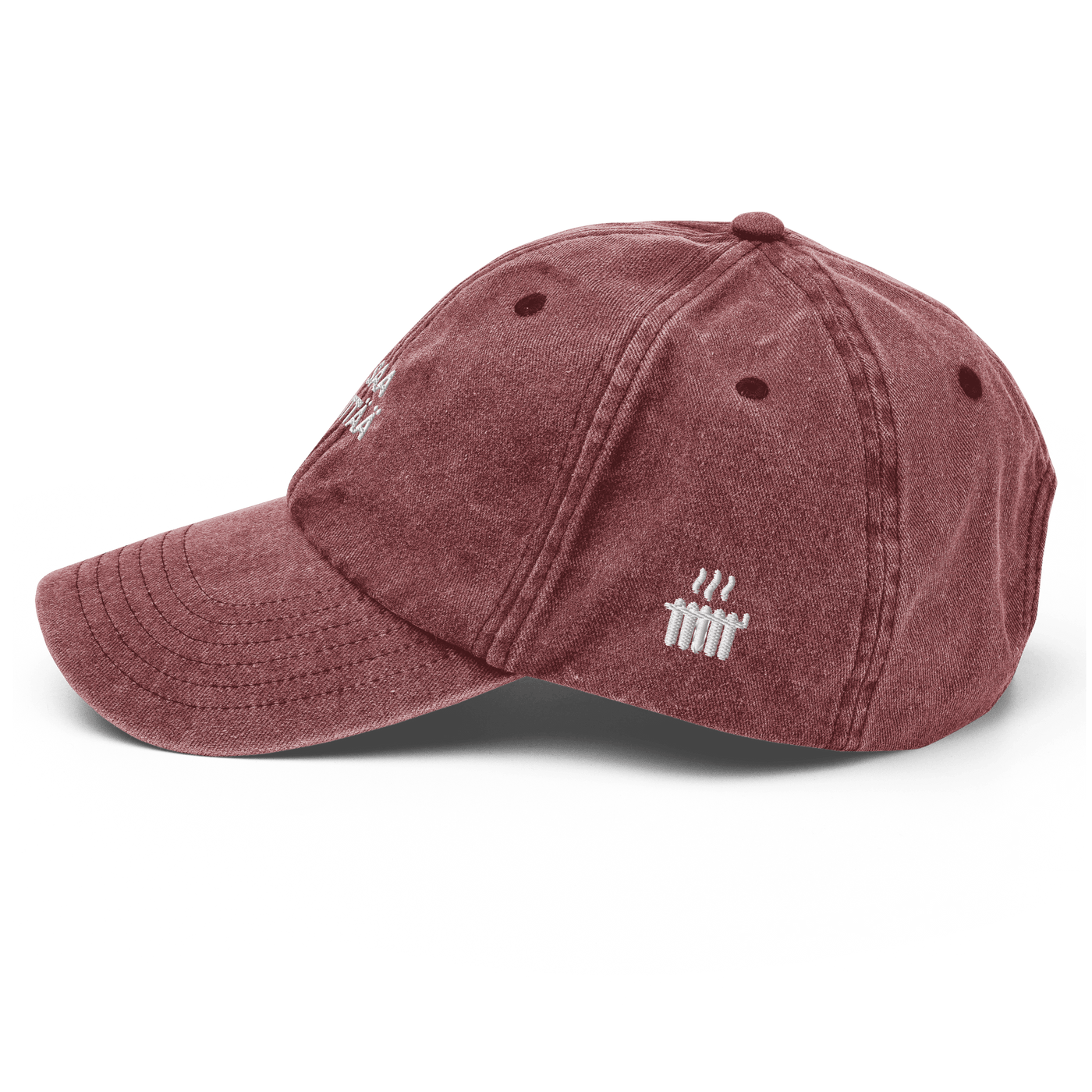 EI SAA PEITTÄÄ - Vintage Hat - Vintage Red - - Just Another Cap Store