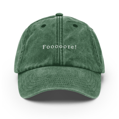 Fooooore! Vintage Hat - Vintage Bottle Green - - Just Another Cap Store