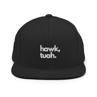Hawk Tuah Snapback Hat - Black - Just Another Cap Store