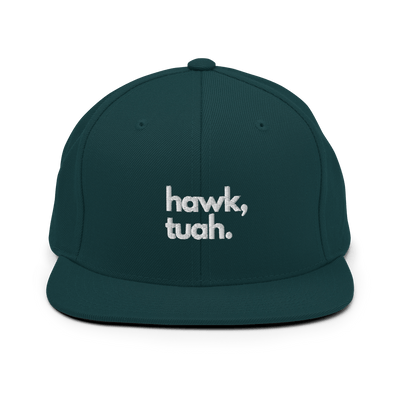 Hawk Tuah Snapback Hat - Spruce - Just Another Cap Store