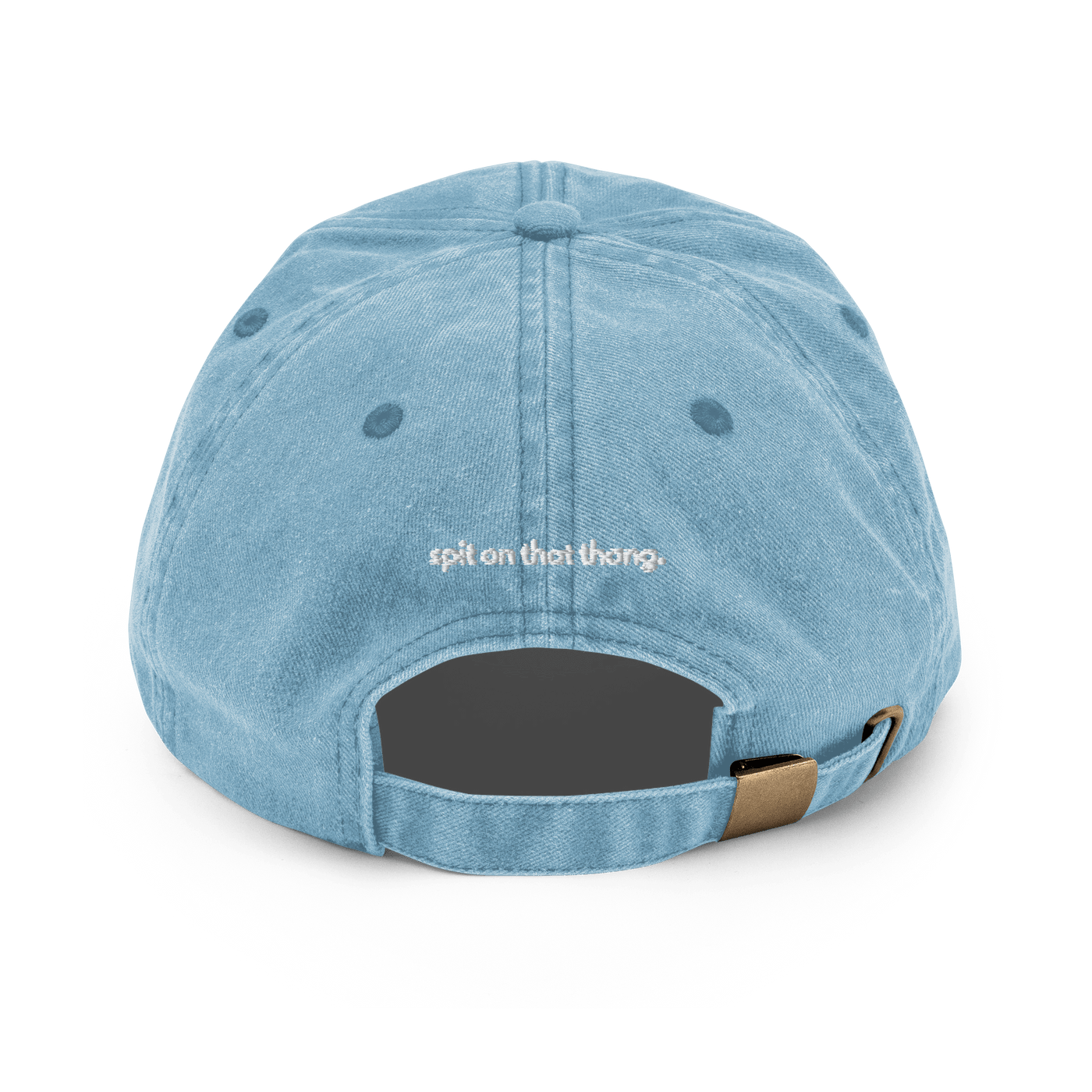 Hawk Tuah Vintage Hat - Vintage Light Denim - Just Another Cap Store