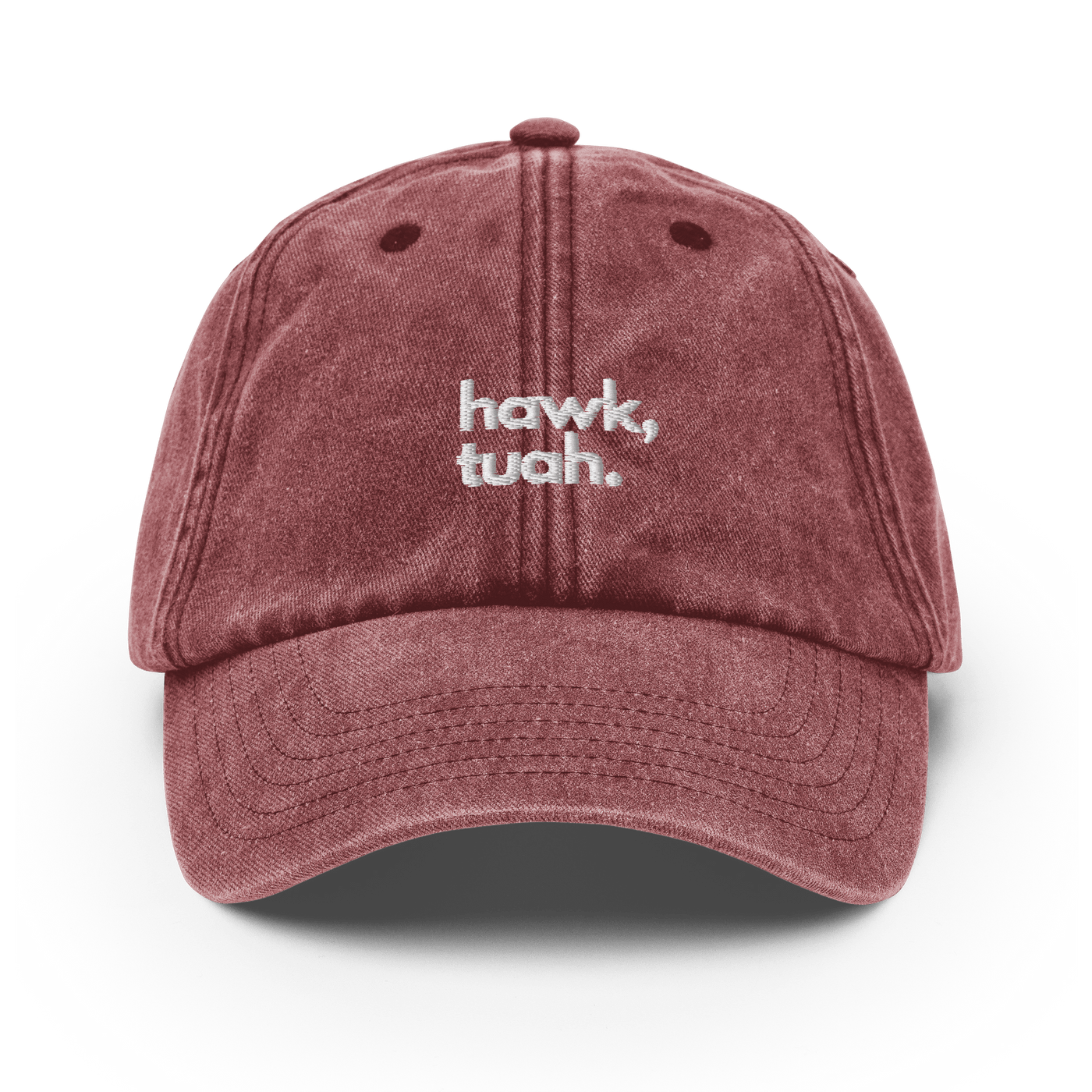 Hawk Tuah Vintage Hat - Vintage Red - Just Another Cap Store
