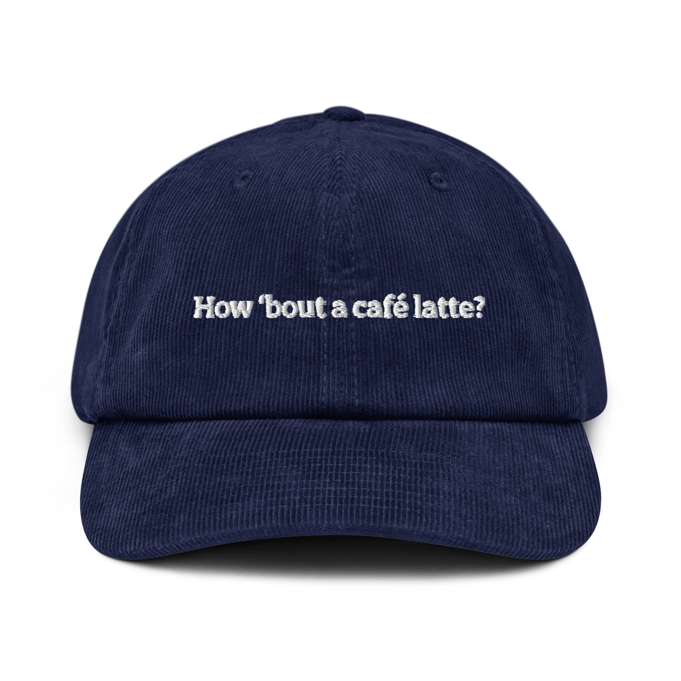 How 'bout a caffe latte Corduroy hat - Oxford Navy - Just Another Cap Store