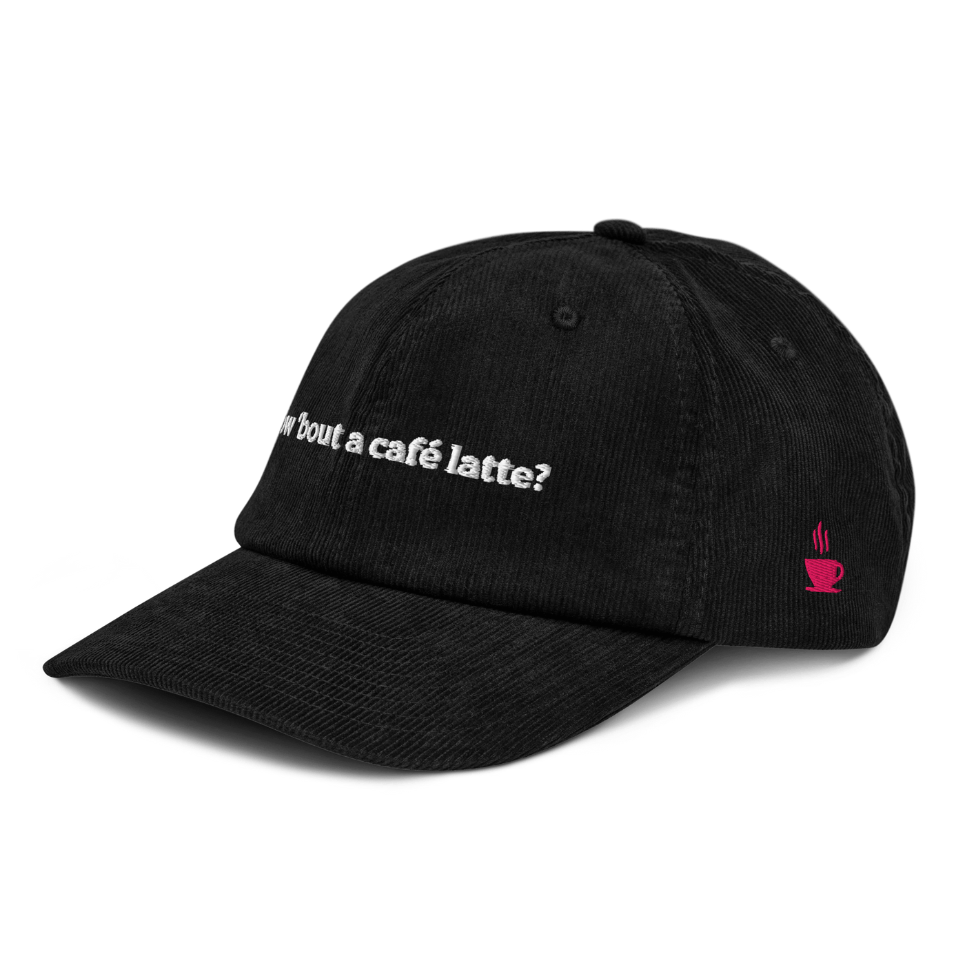 How 'bout a caffe latte Corduroy hat - Black - Just Another Cap Store