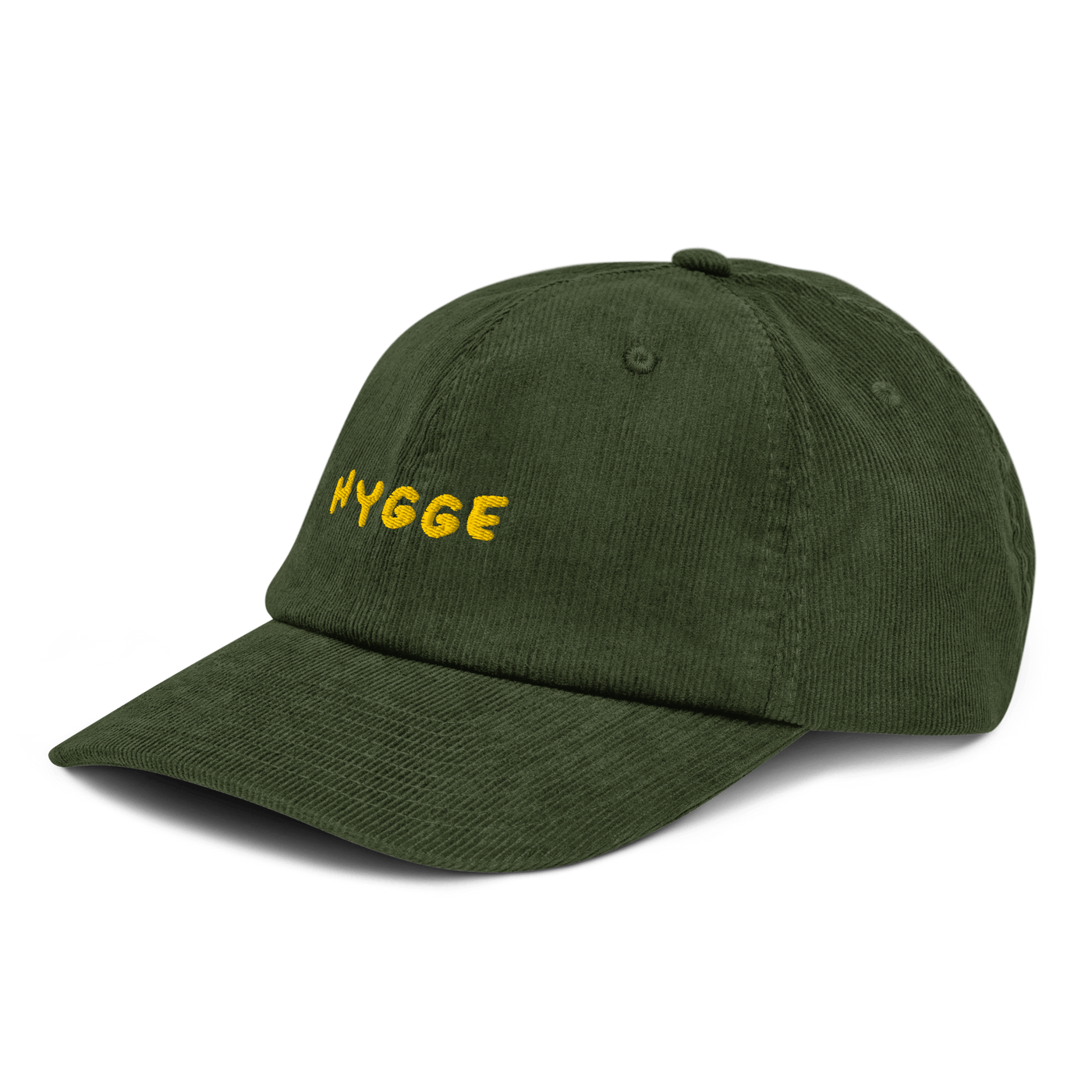 Hygge Corduroy hat - Dark Olive - Just Another Cap Store