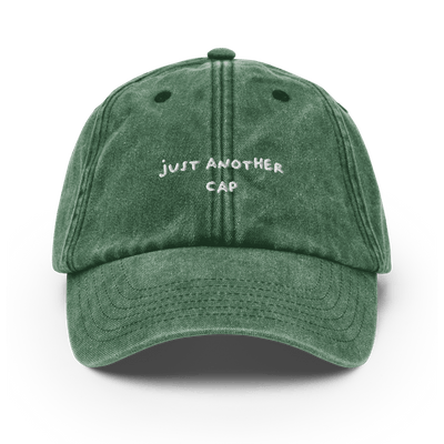 Just Another Vintage Hat - Vintage Bottle Green - - Just Another Cap Store
