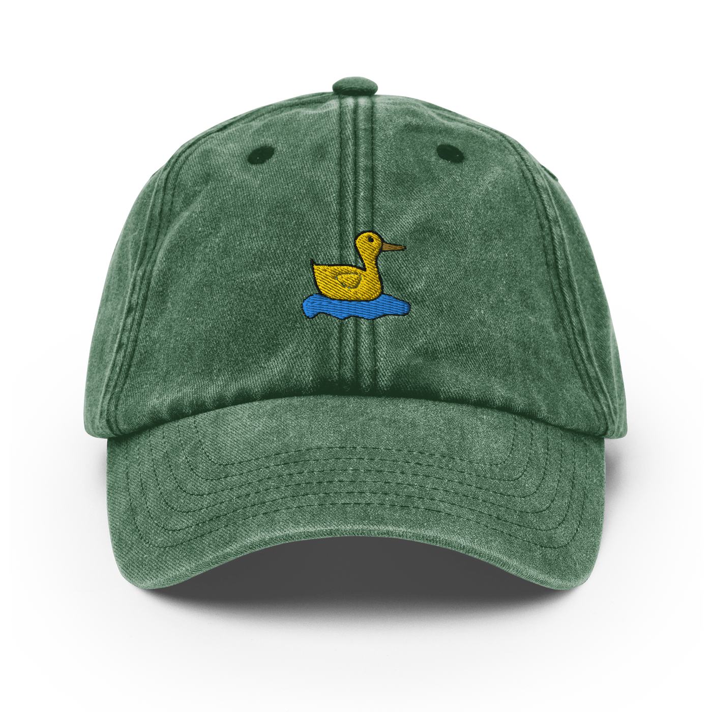 Lonely Duck Vintage Hat - Vintage Bottle Green - - Just Another Cap Store