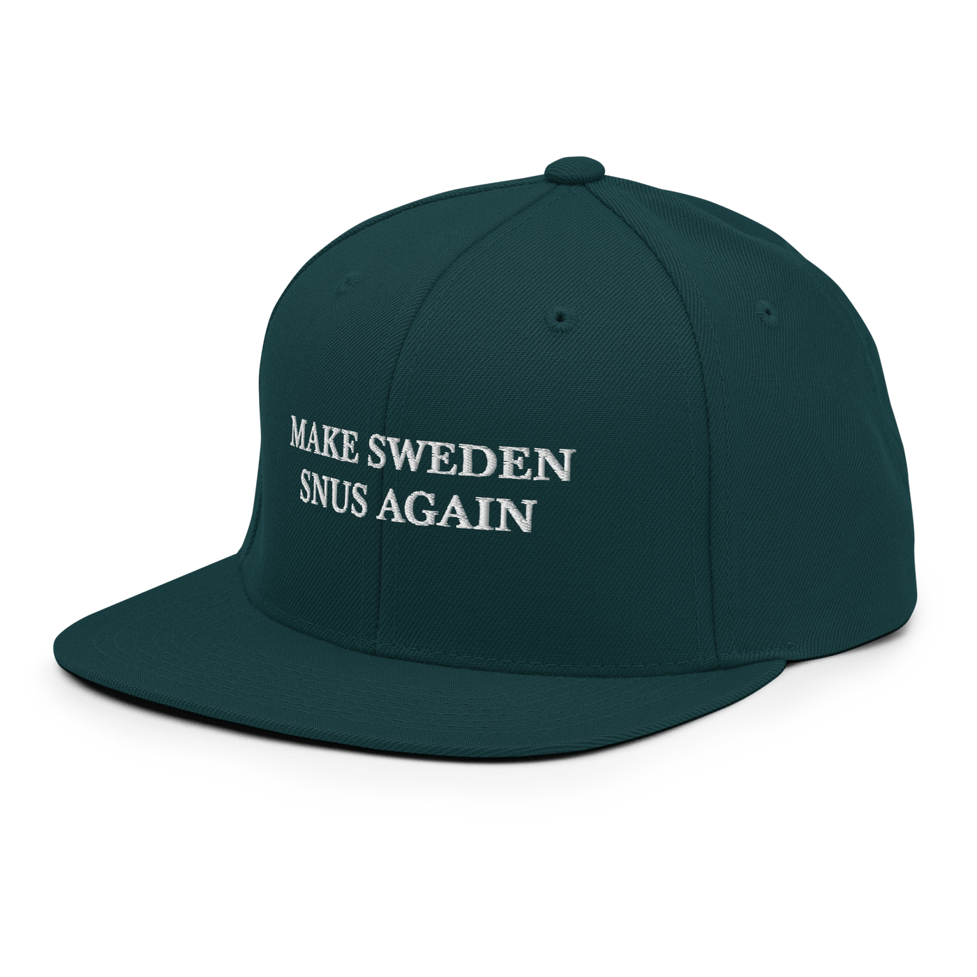 Make Sweden Snus Again Snapback - Black - Just Another Cap Store