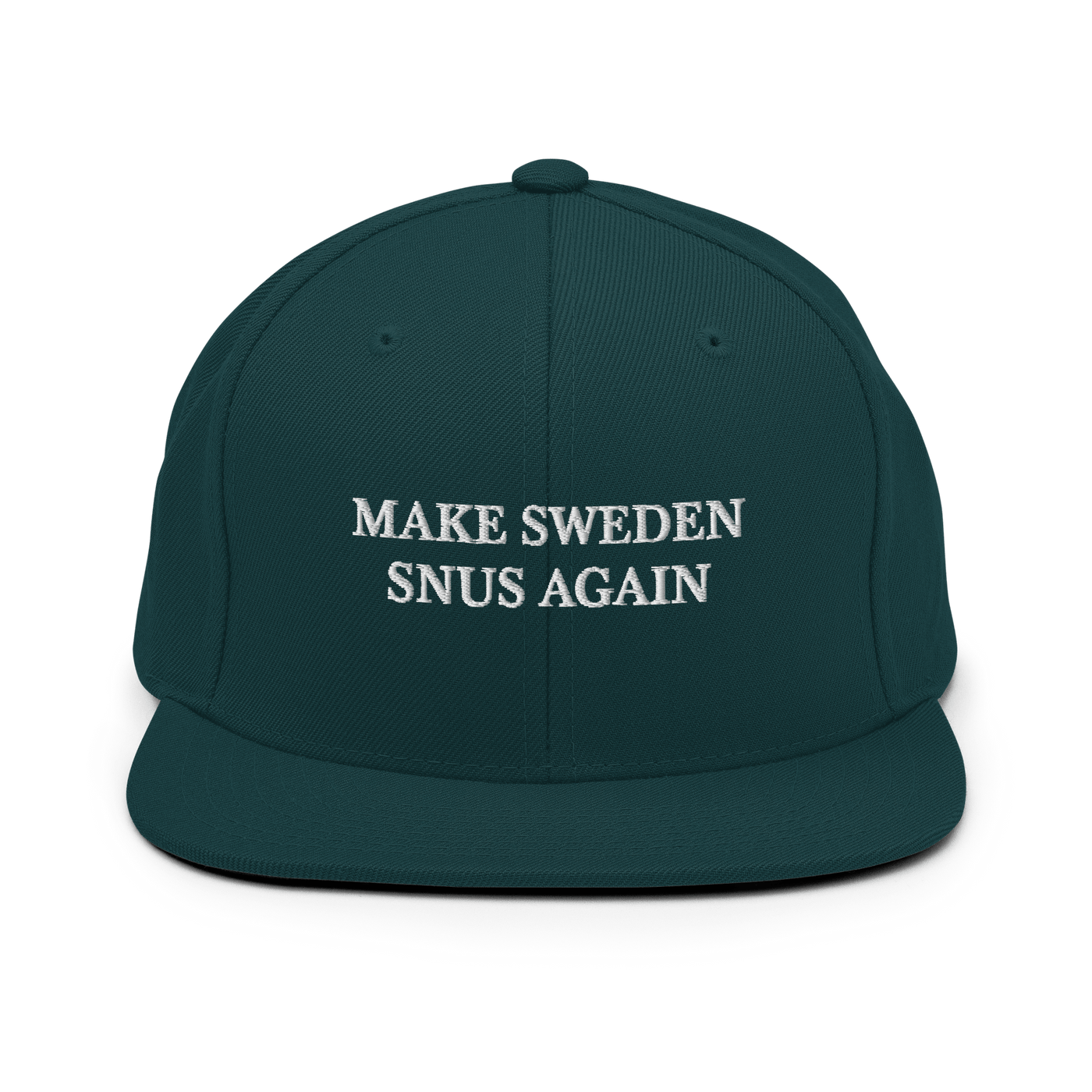 Make Sweden Snus Again Snapback - Spruce - Just Another Cap Store