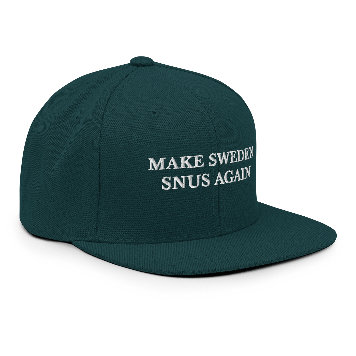 Make Sweden Snus Again Snapback - Black - Just Another Cap Store