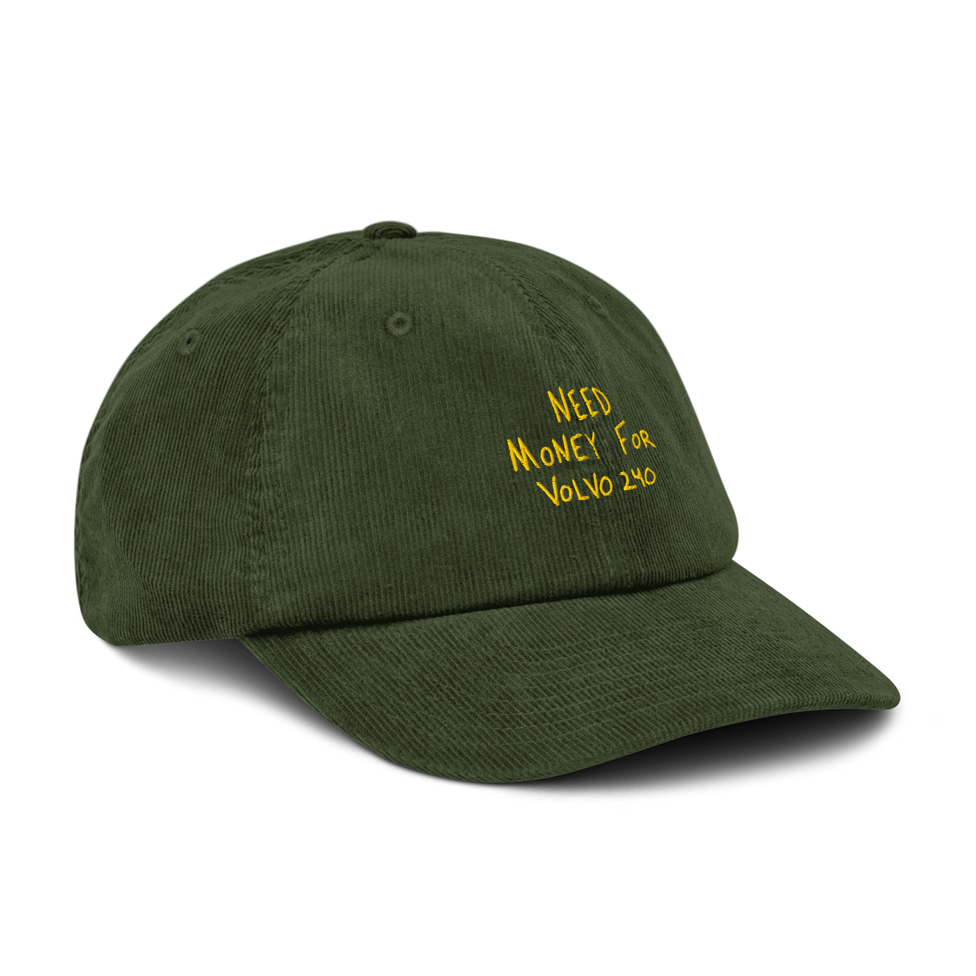 Need money for Volvo 240 Corduroy hat - Just Another Cap Store