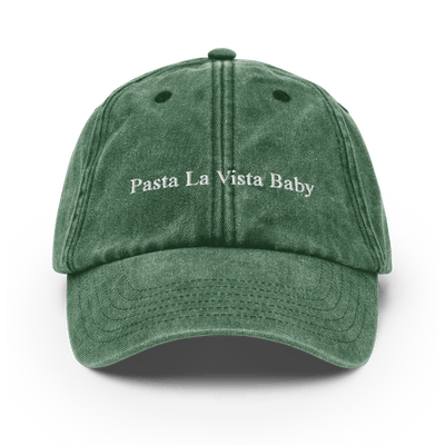 Pasta La Vista Baby Vintage Hat - Vintage Bottle Green - - Just Another Cap Store