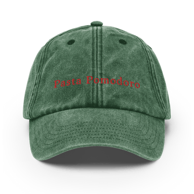 Pasta Pomodoro Vintage Hat - Vintage Bottle Green - - Just Another Cap Store