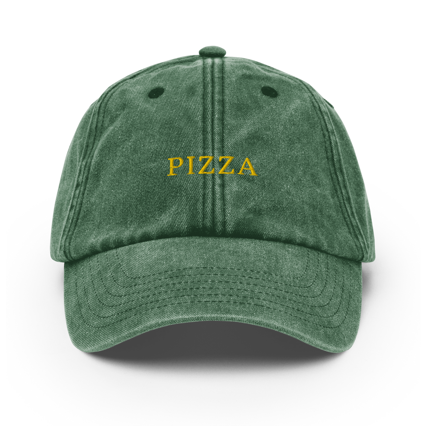 Pizza Vintage Hat - Vintage Bottle Green - - Just Another Cap Store