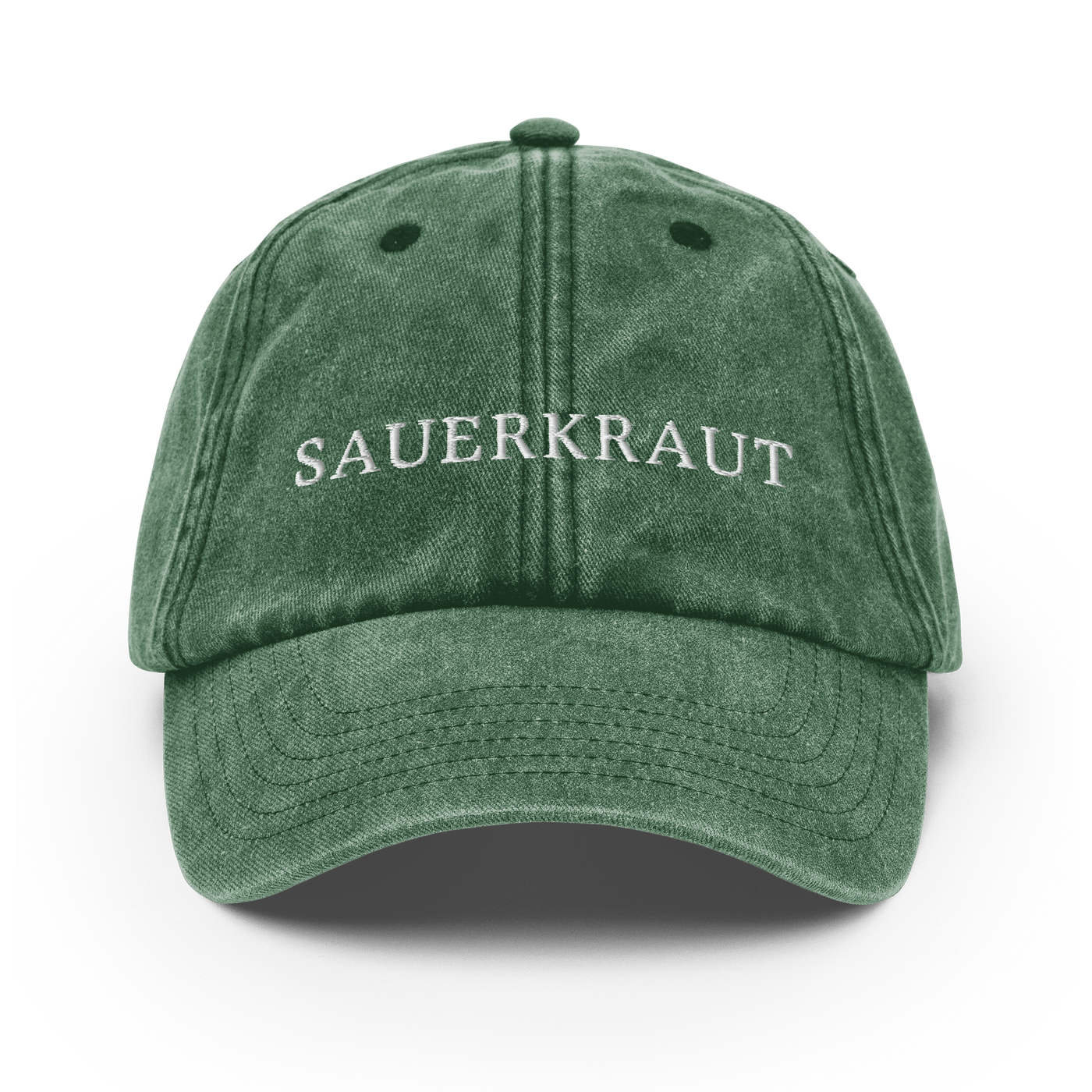 Sauerkraut Vintage Hat - Vintage Bottle Green - - Just Another Cap Store