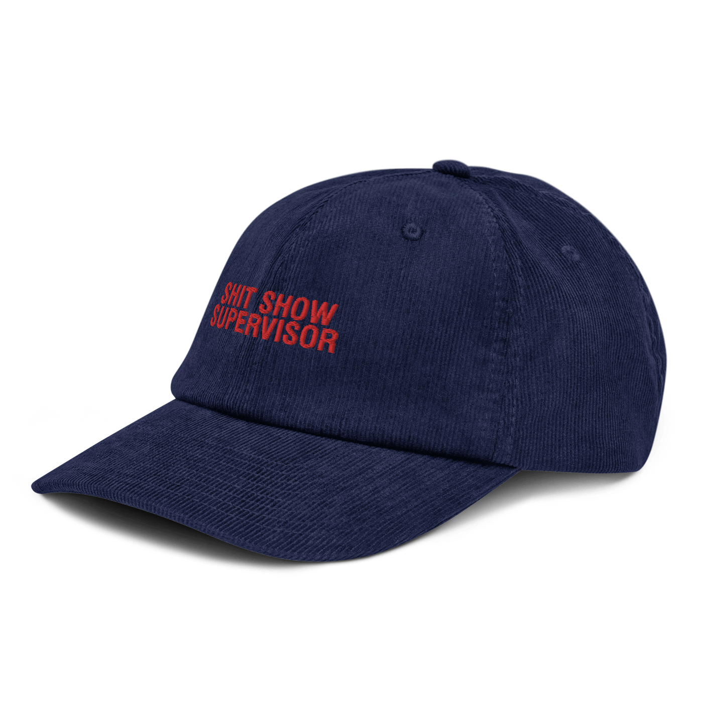 Shit Show Supervisor Corduroy hat - Black - Just Another Cap Store