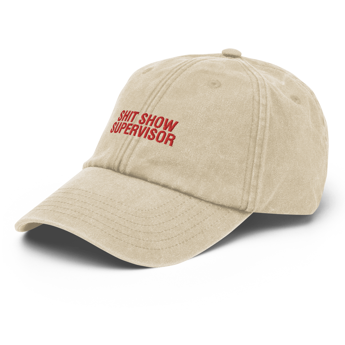 Shit Show Supervisor Vintage Hat - Vintage Stone - Just Another Cap Store