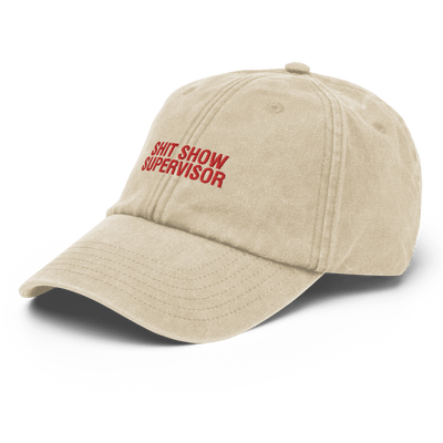 Shit Show Supervisor Vintage Hat - Vintage Stone - Just Another Cap Store
