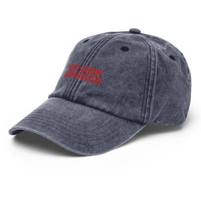 Shit Show Supervisor Vintage Hat - Vintage Denim - Just Another Cap Store