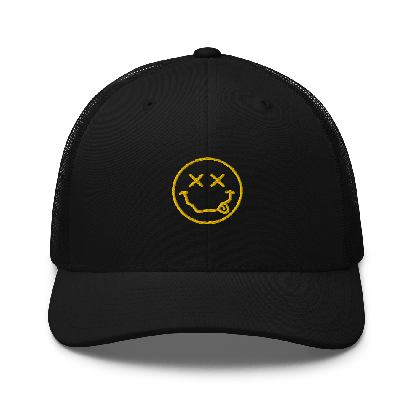 Smiley Dead Trucker Cap - Just Another Cap Store