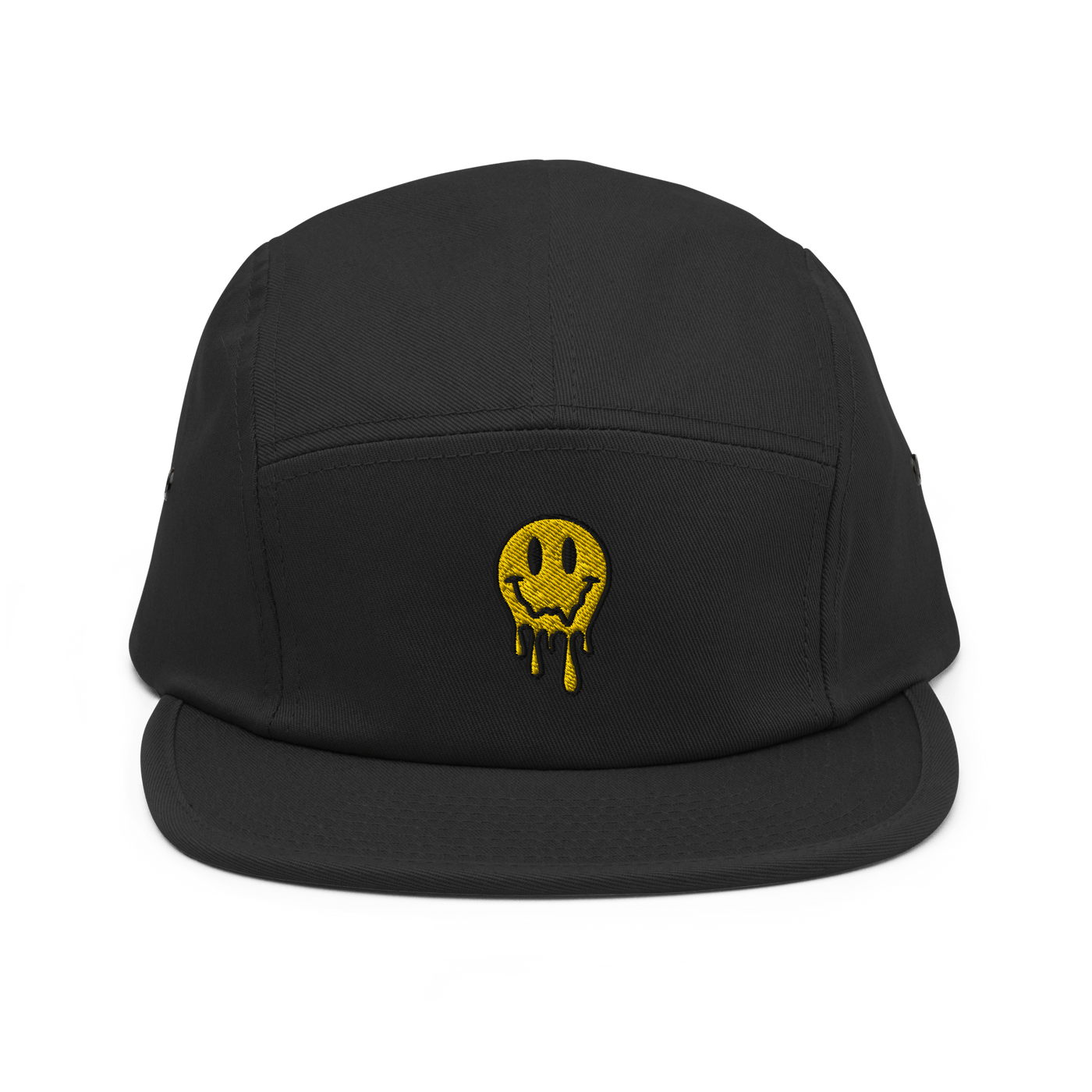 Smiley Dripping Five Panel Cap - Just Another Cap Store