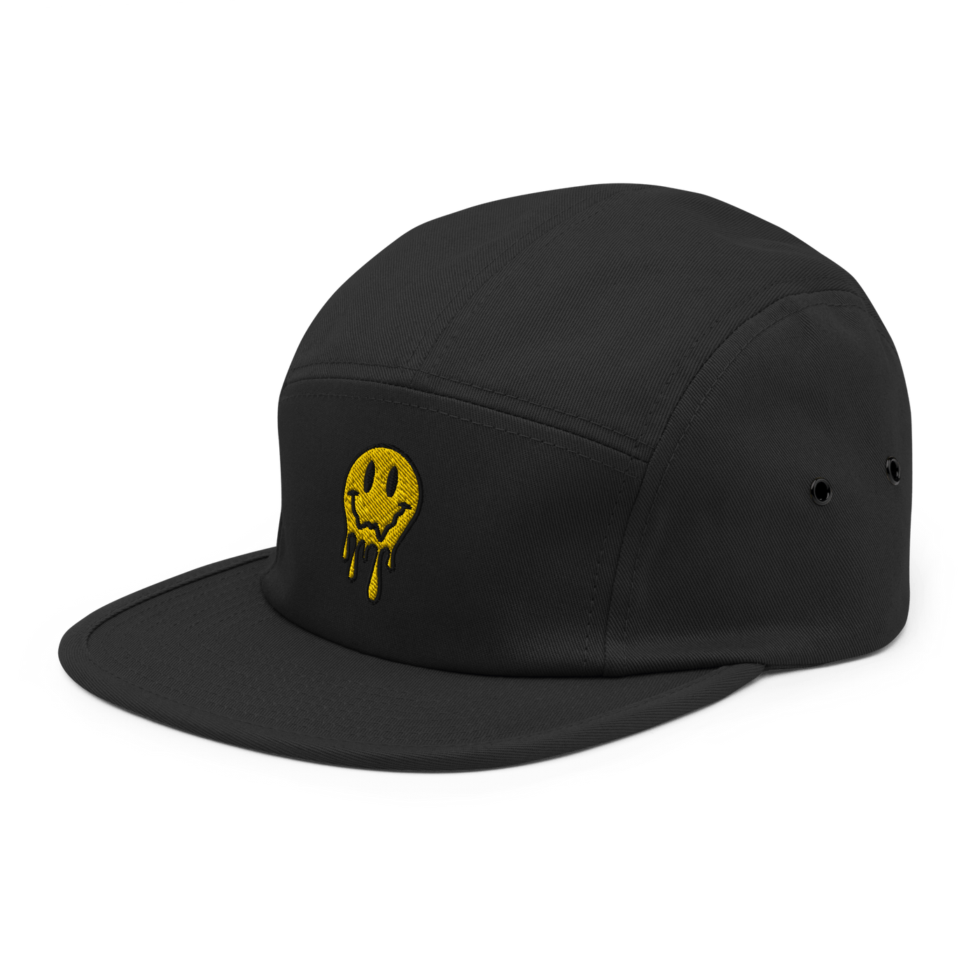 Smiley Dripping Five Panel Cap - Just Another Cap Store