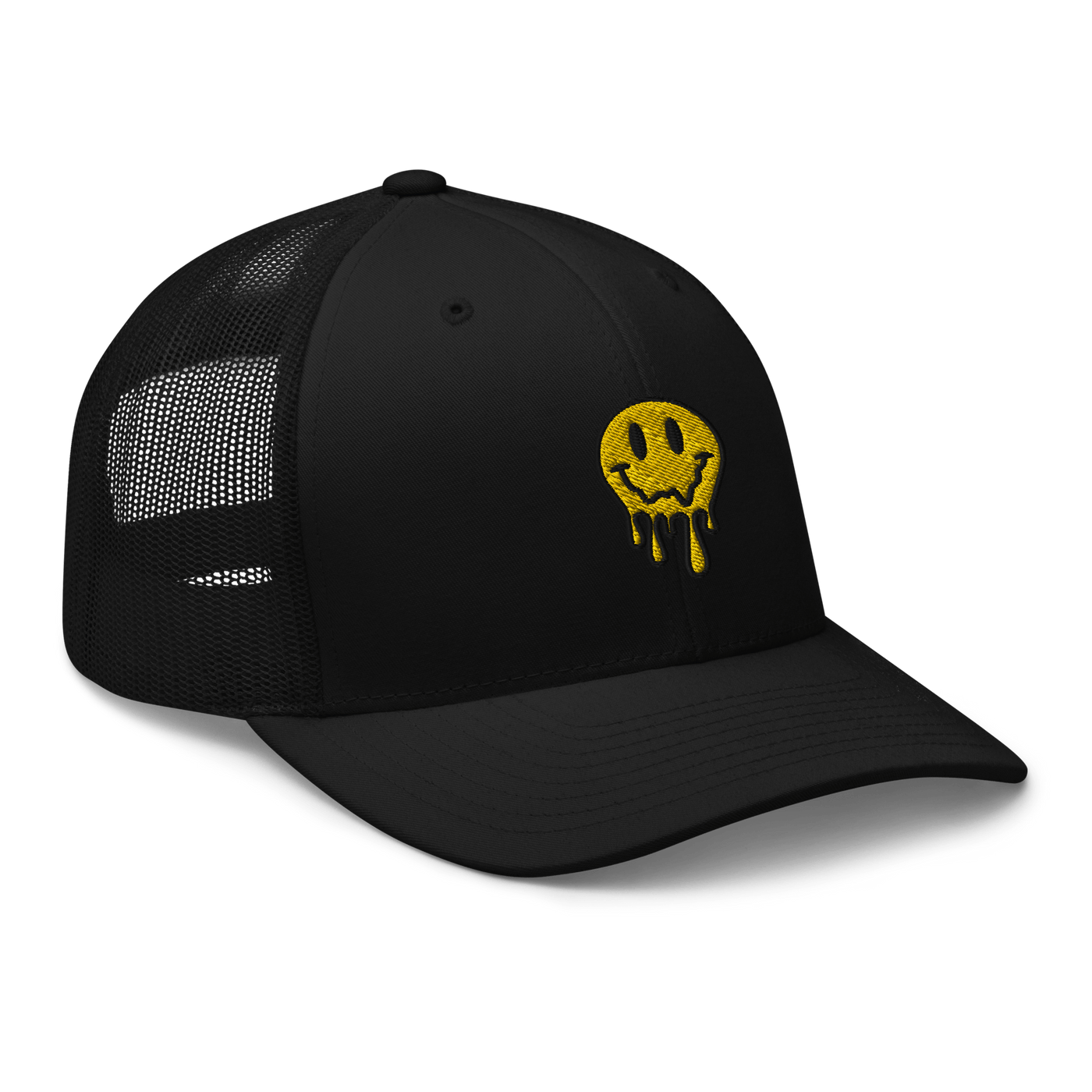 Smiley Dripping Trucker Cap - Just Another Cap Store