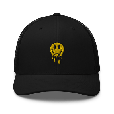 Smiley Dripping Trucker Cap - Just Another Cap Store